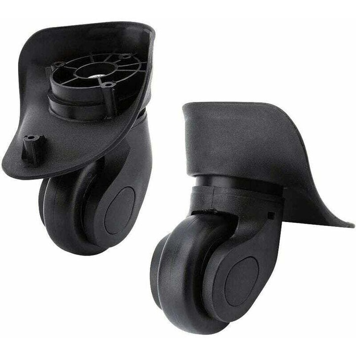 Set de roti pentru troler, piesa de schimb universala, roata multidirectionala durabila si silentioasa din cauciuc pentru schimbarea si repararea rotilor de troler, bagaje Samsonite Platinum