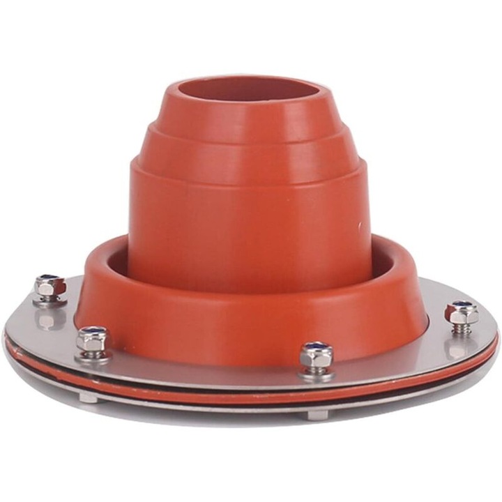 Etansare siliconica pentru cos de fum, 5.5cm, Rezistenta la UV si intemperii, Instalare rapida pentru sobe de cort pe lemne