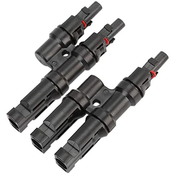Conectori solari Y, set MMF + FFM, pentru conexiune paralela, compatibili cu cabluri 10-14 AWG, IP67, 4 mm