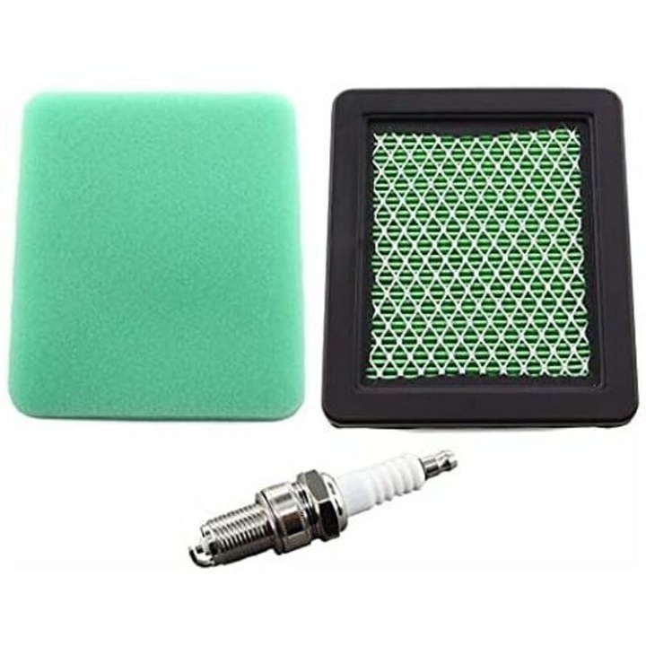 Filtru de aer cu pre-filtru si bujie pentru masini de tuns iarba Honda HRG415, HRG465, HRX426, HRX476, HRX537, HRB425, IZY. Inlocuieste 17211-ZL8-023