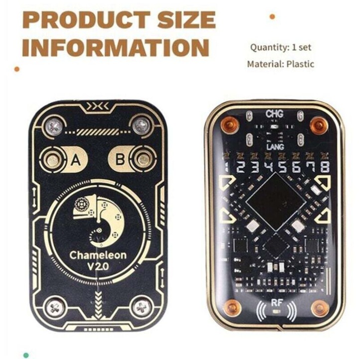 Cititor RFID portabil 125kHz 13.56MHz 26.5x19x2cm