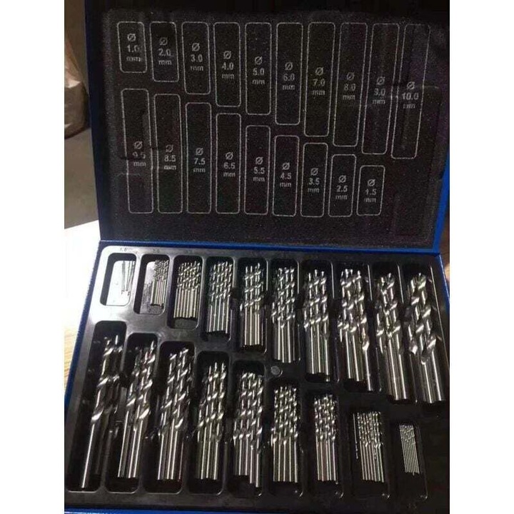 Set de 170 burghie HSS-Co cobalt pentru otel inoxidabil