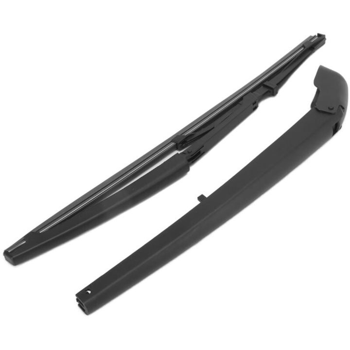 Set stergatoare spate impermeabile negre pentru Fiat Panda 169, 2003-2012, 1x brat stergator, 1x lama stergator