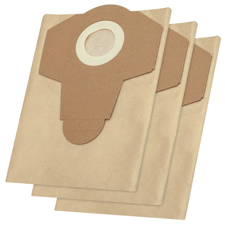 Set 3 pungi de praf pentru aspirator 30L, 38x23x4.5cm, absorbe praf si murdarie