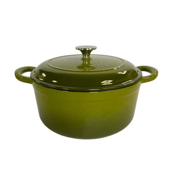 Cratita din fonta emailata SOFI ETERNA™, 24 cm, olive