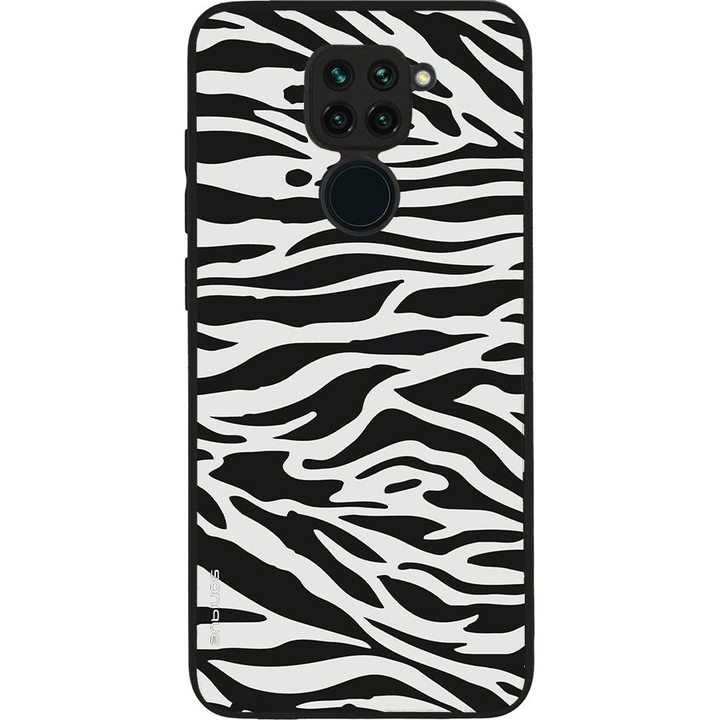 Husa telefon Sonique Animal Print Series, pentru Xiaomi Redmi Note 9, silicon, design zebra, antichoc