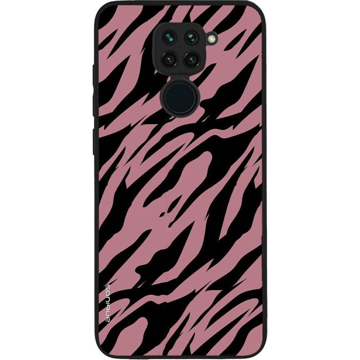 Husa telefon Sonique Animal Print Series, pentru Xiaomi Redmi Note 9, silicon, design animal print, antichoc, multicolor