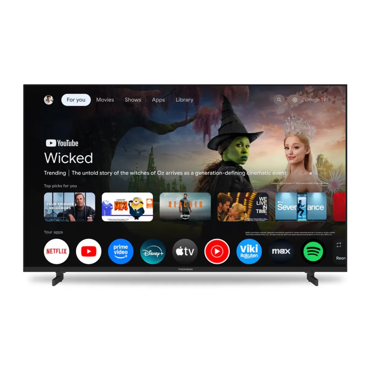 Televizor LED Smart Thomson 43UG4S15 Ultra HD, Dolby Audio, Negru, 43Inch / 109CM