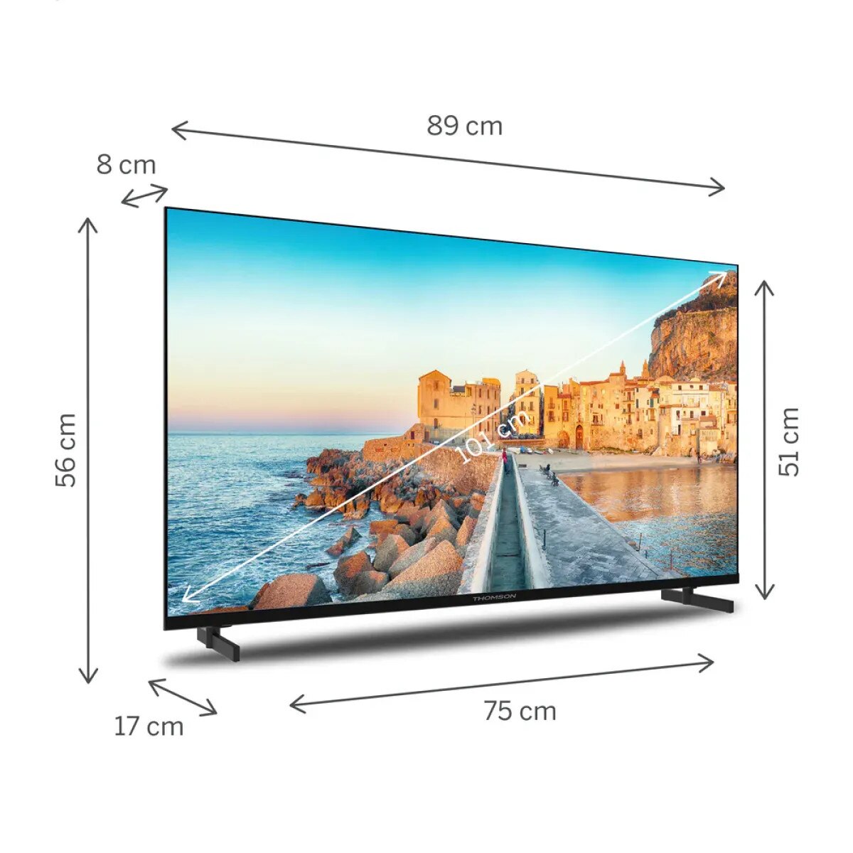 Televizor LED Smart Thomson 40FG2S15 40Inch / 101CM Full HD Google TV Dolby Audio Clasa E Negru