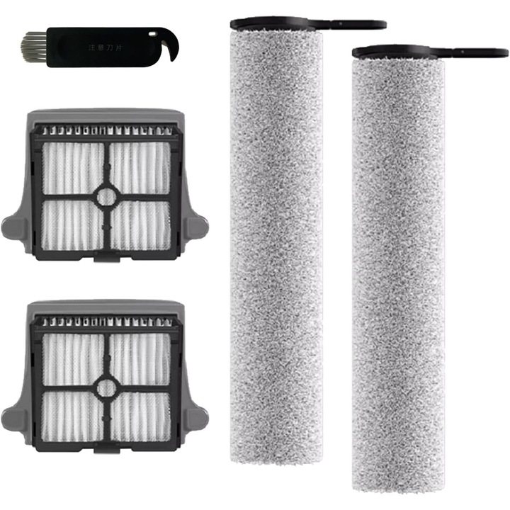 Set 5 Piese Perii Rola si Filtre pentru Aspirator Tineco Floor ONE S7/S7 Pro