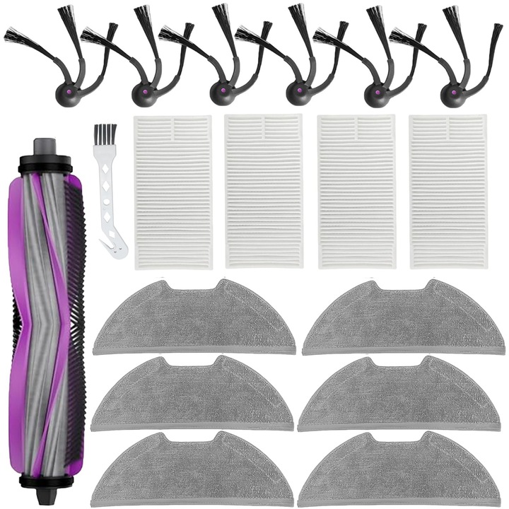 Set 18 Piese Accesorii de Inlocuire pentru Aspirator Robot Eureka E20 Evo Plus