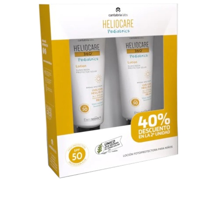Set Protectie solara delicata pentru copii HELIOCARE 360° PEDIATRICS SPF50 400 ml