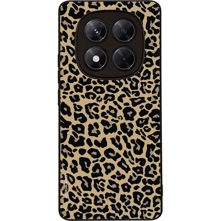 Husa telefon Sonique Animal Print Series pentru Xiaomi Redmi Note 14 Pro 4G, silicon, design leopard, protectie antisoc