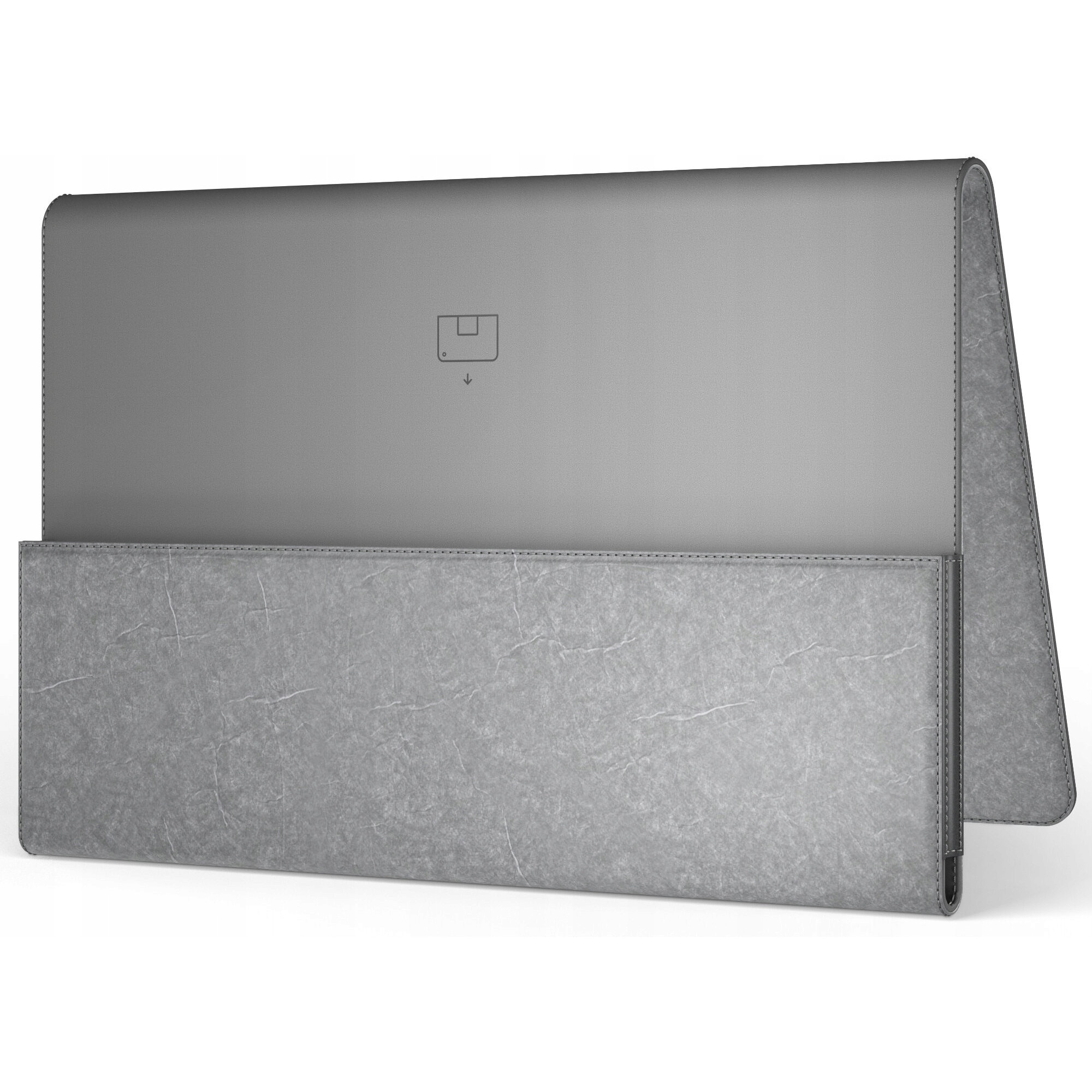 Etui pentru tableta Lenovo Tab Plus, gri, 183.3x277.5x21.9mm, cu functie de suport
