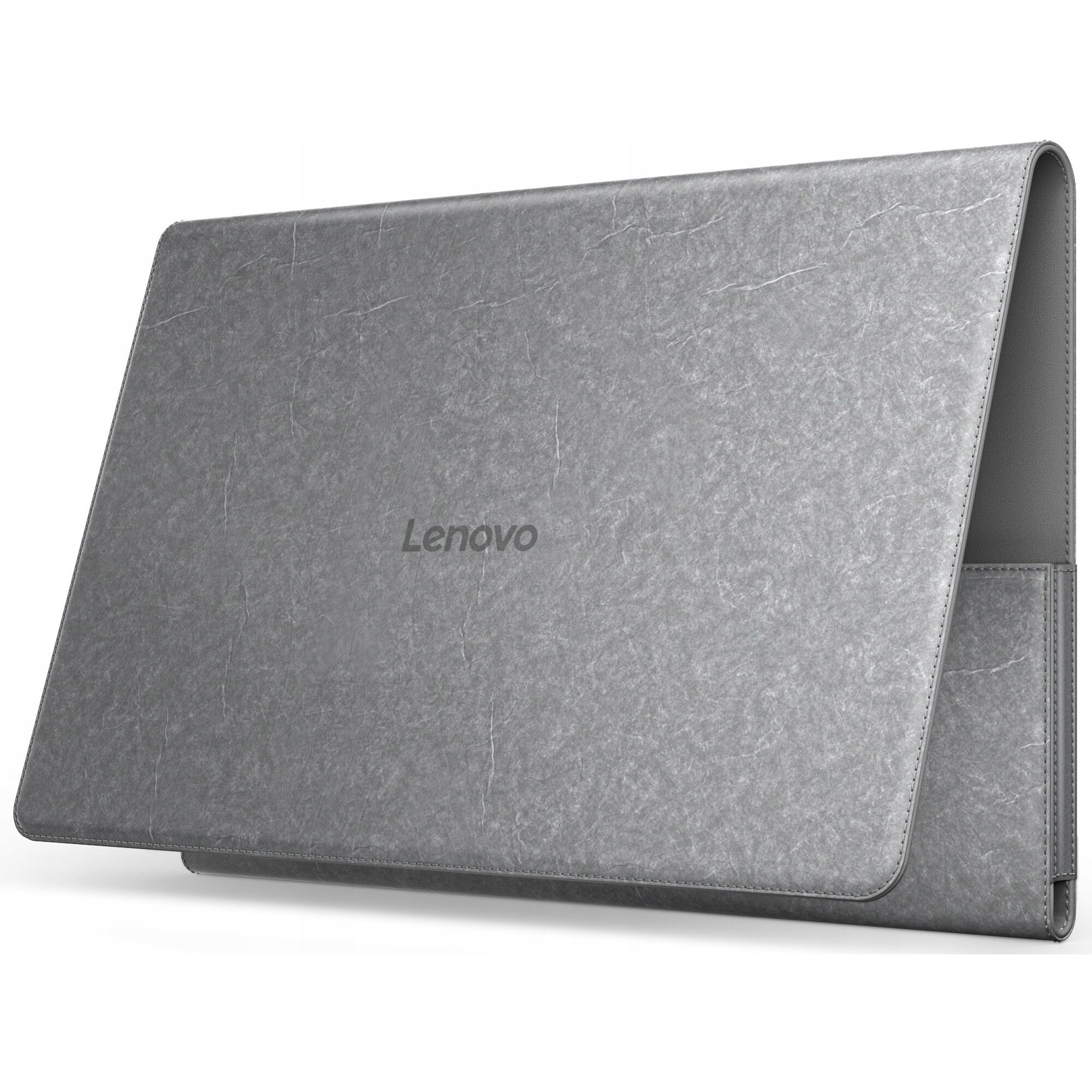 Etui pentru tableta Lenovo Tab Plus, gri, 183.3x277.5x21.9mm, cu functie de suport