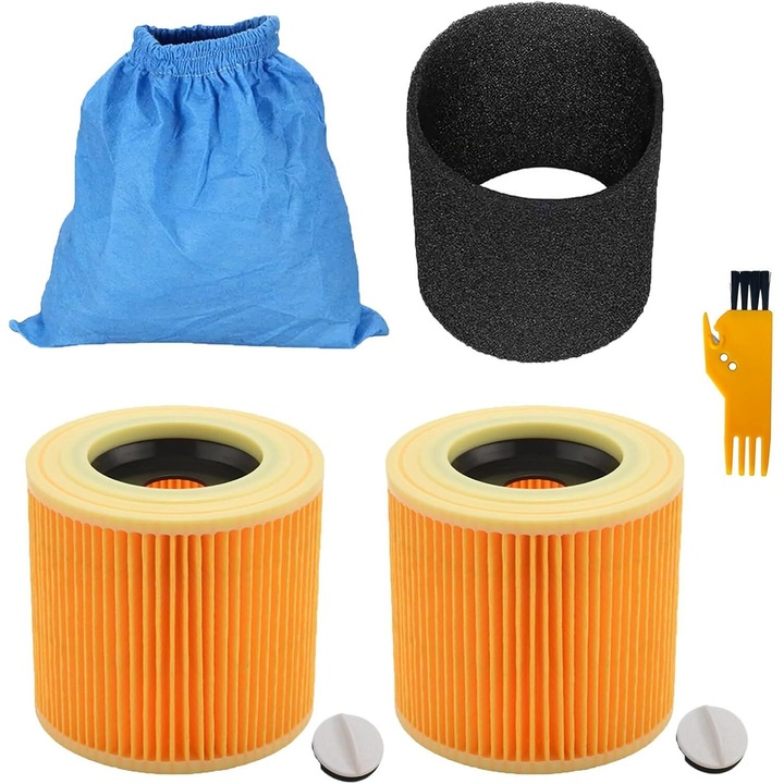 Set 5 filtre HEPA de schimb pentru aspiratoare Karcher MV1 WD1 WD2 WD3