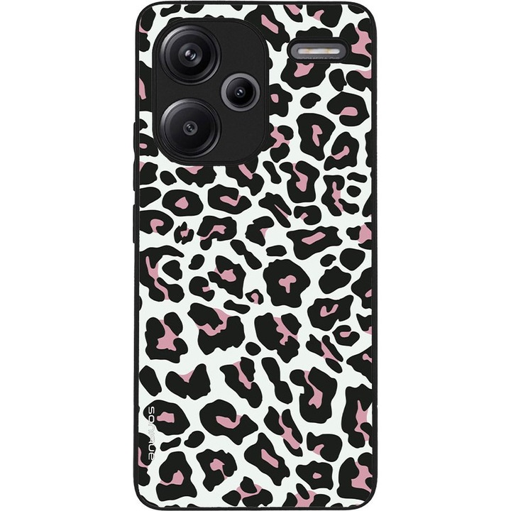 Husa telefon Sonique Animal Print Series pentru Xiaomi Redmi Note 13 Pro Plus 5G, silicon, design leopard, protectie antisoc, dimensiuni variate