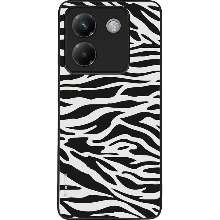 Husa telefon Sonique Animal Print Series, pentru Xiaomi Poco M7 Pro 5G, silicon, design zebra