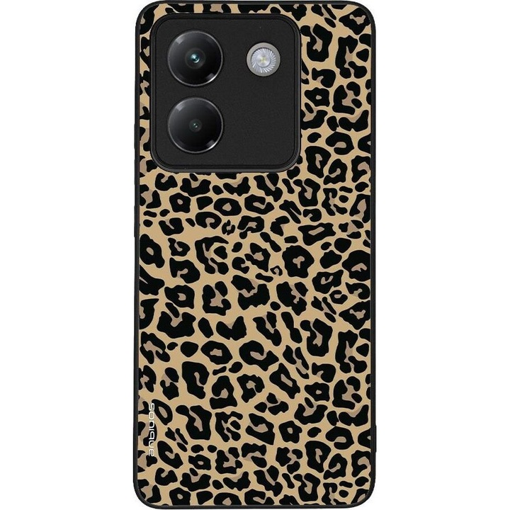 Husa telefon Sonique Animal Print Series pentru Xiaomi Poco M7 Pro 5G, silicon, design leopard, protectie antisoc, multicolor