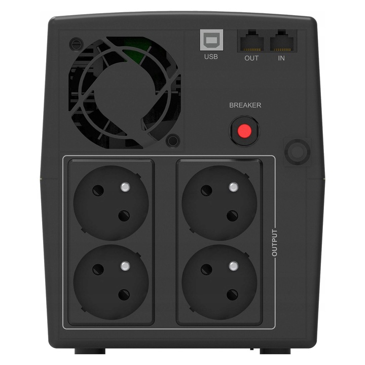 UPS PowerWalker 1500VA, vonal-interaktív, 4xPL, USB
