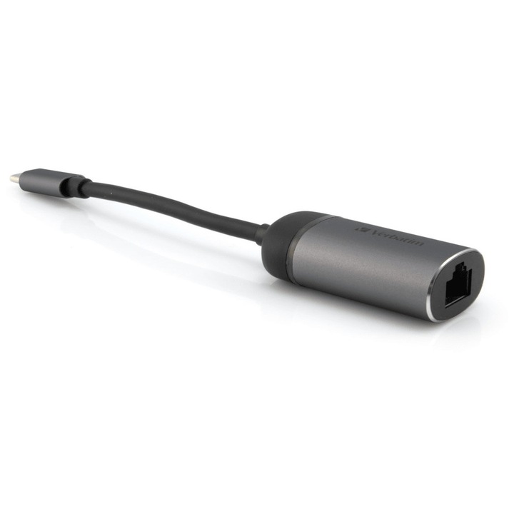 Мрежова карта Verbatim USB-C Gigabit Ethernet 14x24x50mm сребриста