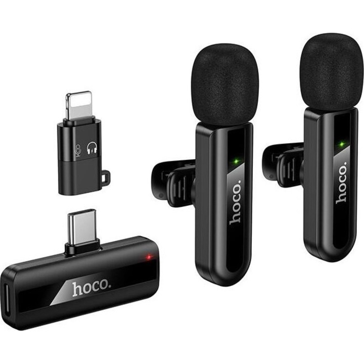 Microfoane wireless, Hoco, Negru
