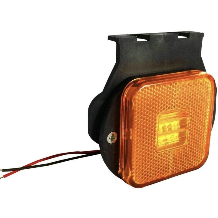 Lampa de gabarit 4 smd cu suport, lumina portocalie, 12v-24v