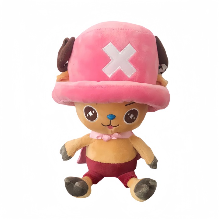 Плюшена играчка One Piece, Розова шапка Чопър, 30 см