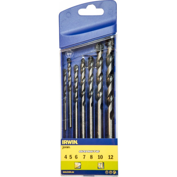 IRWIN Gránitfúró készlet 7 részes hengeres (4-5-6-7-8-10-12 mm)
