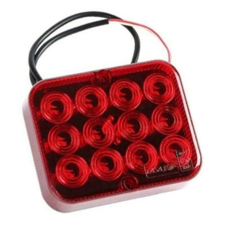 Lampa led rosie pentru ceata, 12v