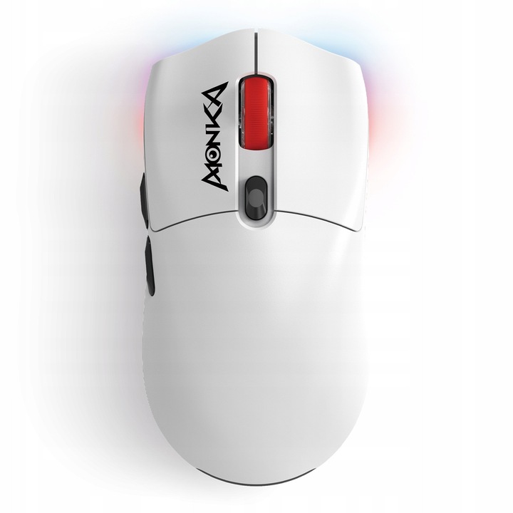 Геймърска мишка Monka Guru, 26000 DPI, Tri-Mode, Бяла