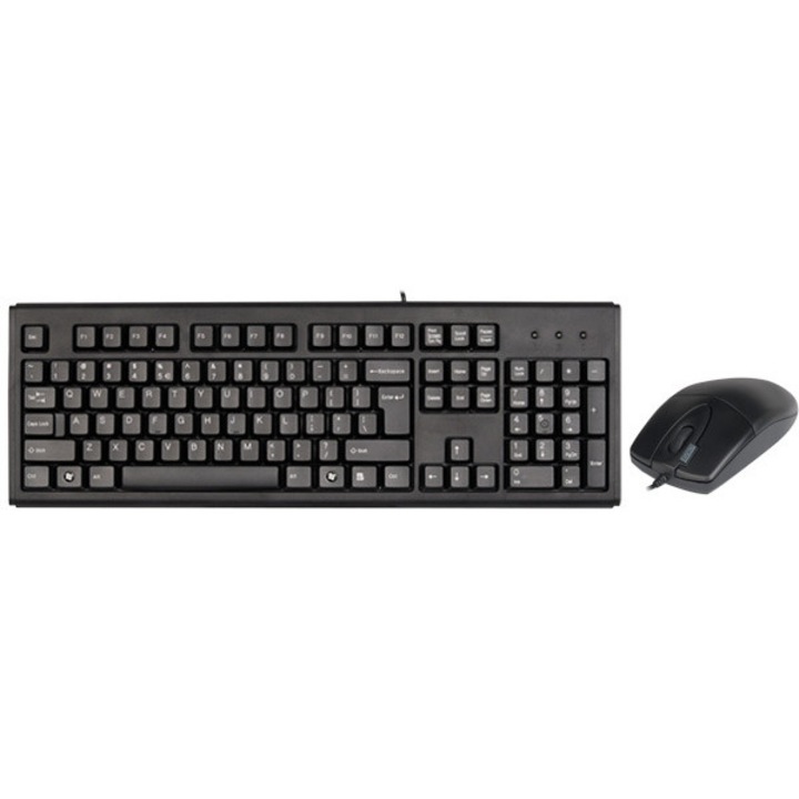 A4Tech KM-720 OP-620DS billentyűzet és egér szett, fekete, USB, 800dpi
