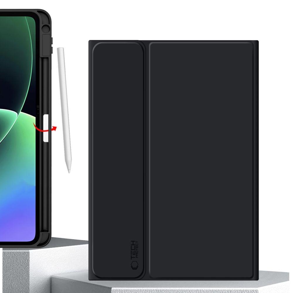 Husa cu tastatura Tech-Protect SC Pen compatibila cu Xiaomi Pad 7 / Pad 7 Pro / Pad 8 / Pad 8 Pro, Negru