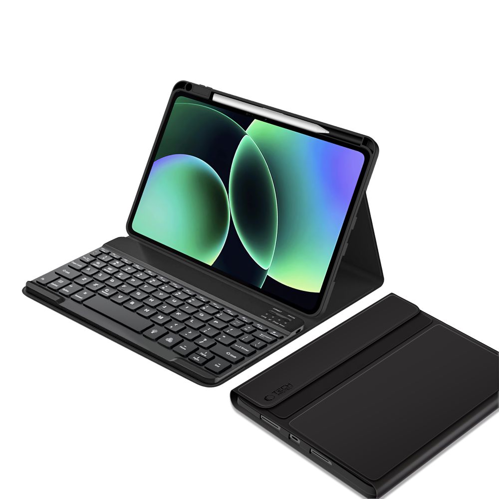 Husa cu tastatura Tech-Protect SC Pen compatibila cu Xiaomi Pad 7 / Pad 7 Pro / Pad 8 / Pad 8 Pro, Negru