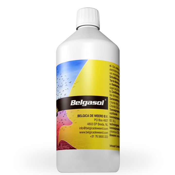 Supliment pentru porumbei Belgasol BW 1000ml, rehidratare, recuperare, 1 l