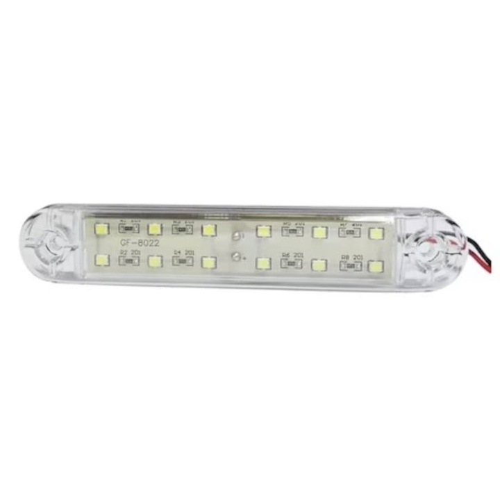 Lampa laterala cu 12 smd pentru gabarit, alb, 12v-24v