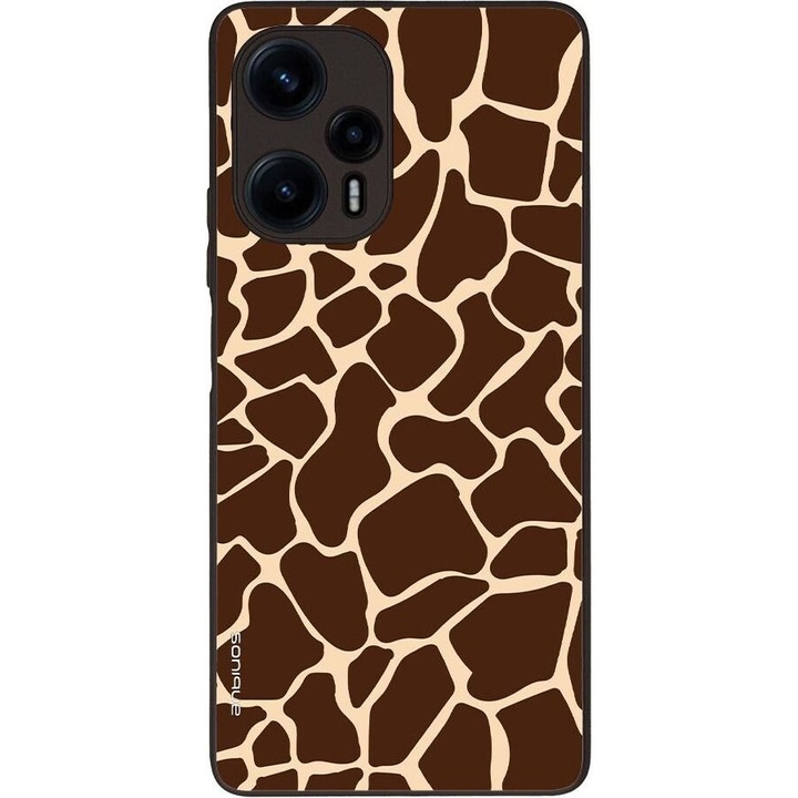 Husa telefon Sonique Animal Print Series, Giraffe 01, silicon, 5G, pentru Xiaomi Poco F5