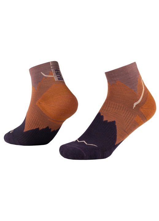 Sosete Unisex, BUFF Merino Lightweight Quarter Socks 137792, Maro