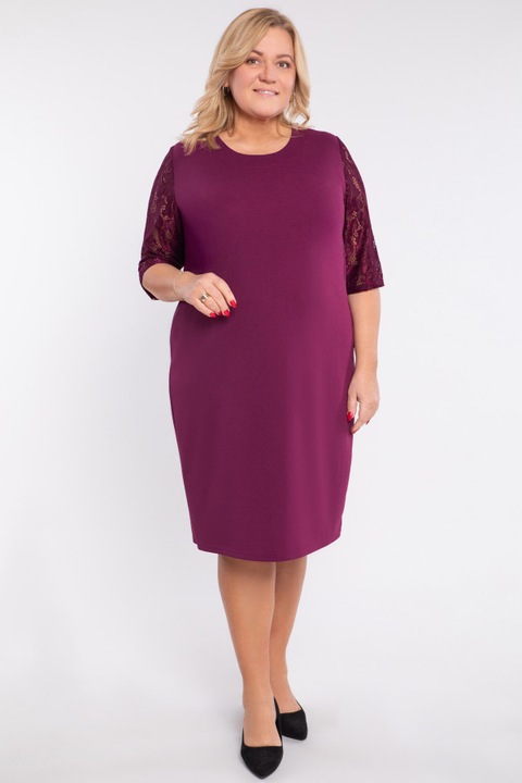 Compleu violet cu dantela