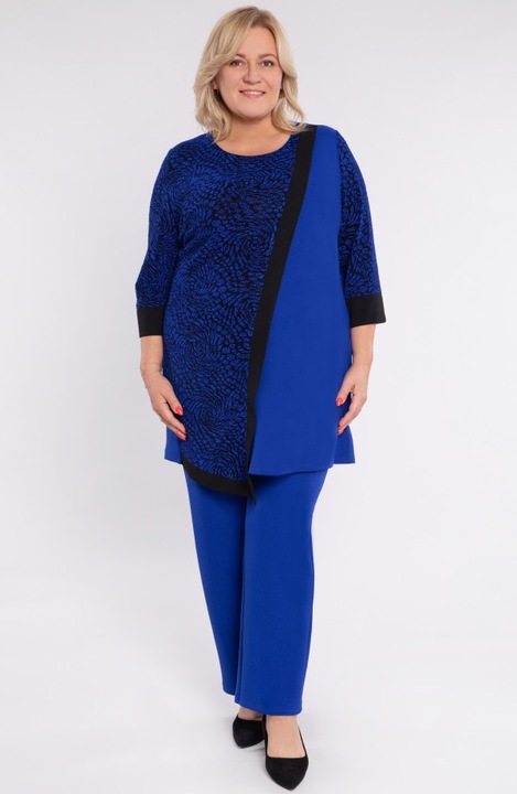 Set albastru-albastrele cu maneci stralucitoare