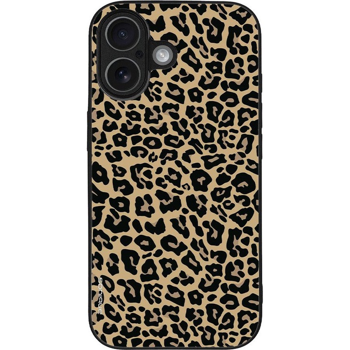 Husa telefon Sonique Animal Print Series pentru Apple iPhone 17, leopard, silicon, acrilic