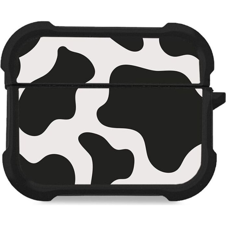 Sonique Set de huse din silicon Animal Print pentru AirPods Pro/Pro 2, protectie impotriva zgarieturilor, multicolor