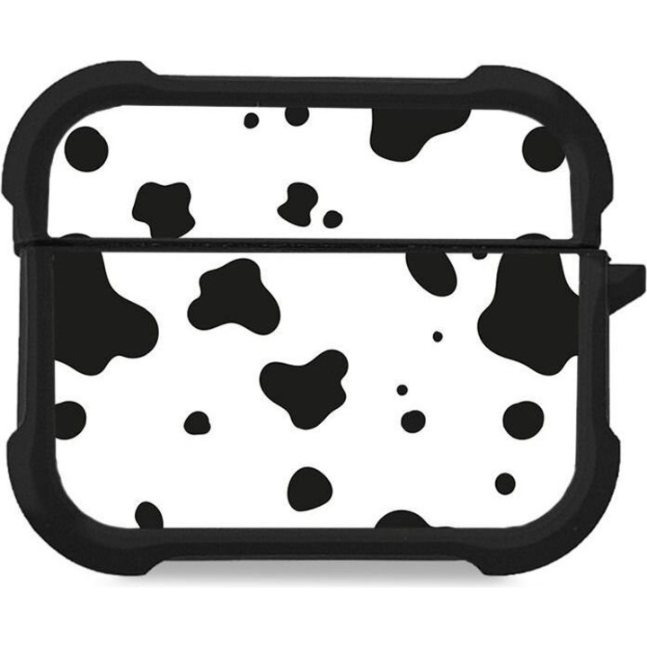 Sonique set de huse din silicon Animal Print pentru AirPods Pro/Pro 2, Dalmatian, protectie impotriva zgarieturilor si socurilor
