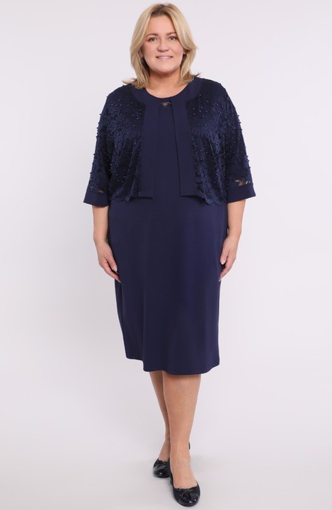 Тъмносин комплект с декорации