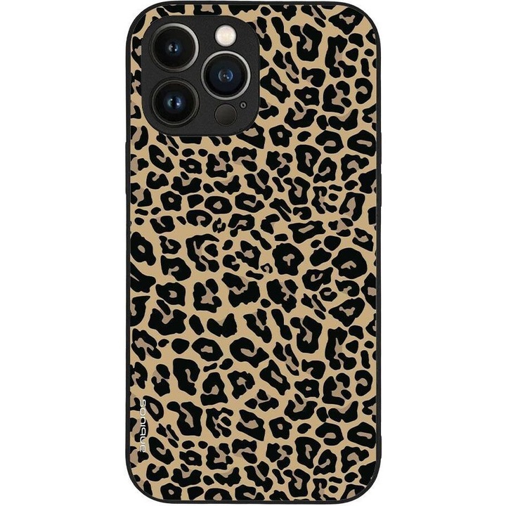 Husa telefon Sonique Animal Print Series, leopard, silicon, pentru Apple iPhone 13 Pro Max