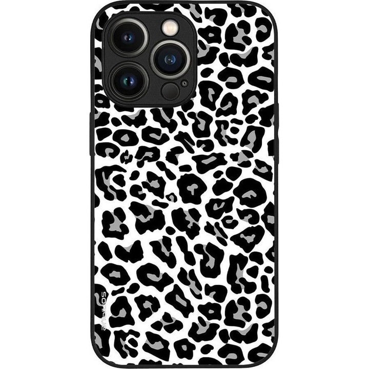 Husa telefon Sonique Animal Print Series, leopard, silicon, 3D, pentru Apple iPhone 13 Pro