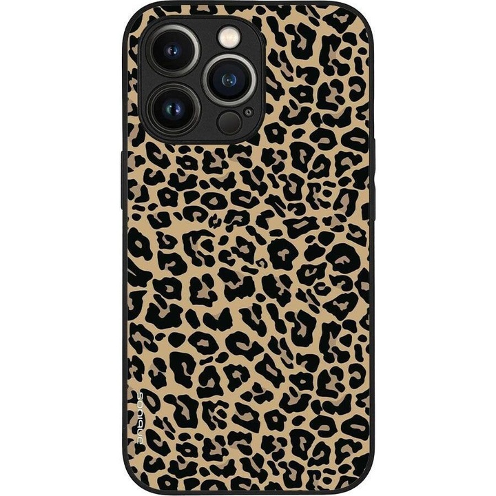Husa telefon Sonique Animal Print Series, leopard, silicon, 3D, pentru Apple iPhone 13 Pro