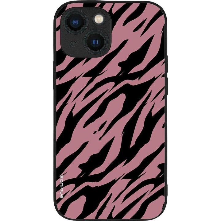 Husa telefon Sonique Animal Print Series, design tigru, silicon, pentru Apple iPhone 13 Mini