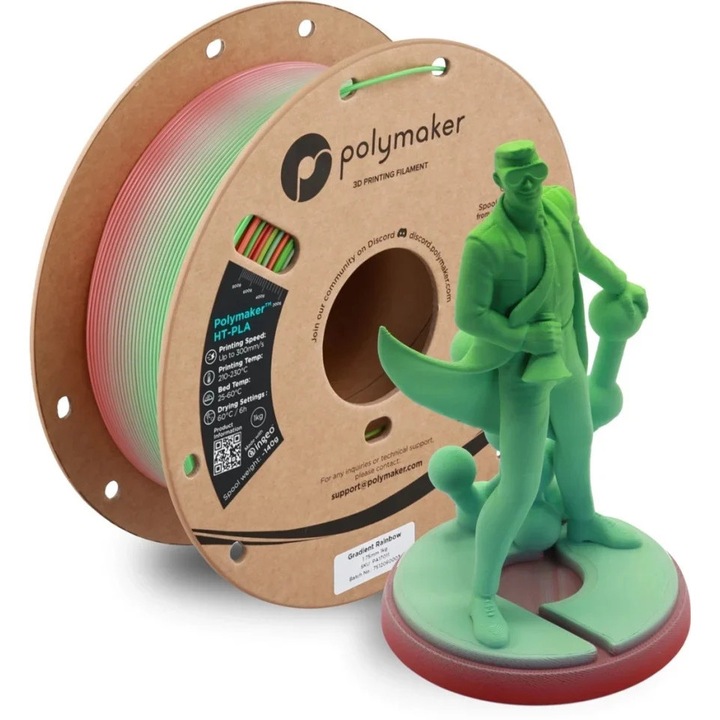 Polymaker HT-PLA Gradient Rainbow 1.75 mm, 1 kg