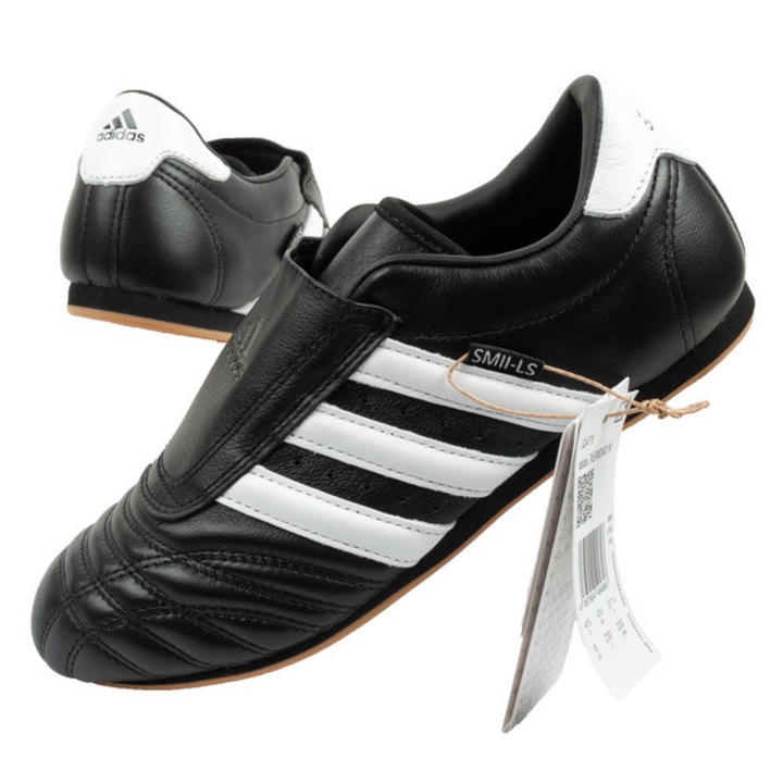 Pantofi sport Adidas Taekwondo pentru femei, piele slip-on, Negru